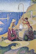 women at the well opus Paul Signac